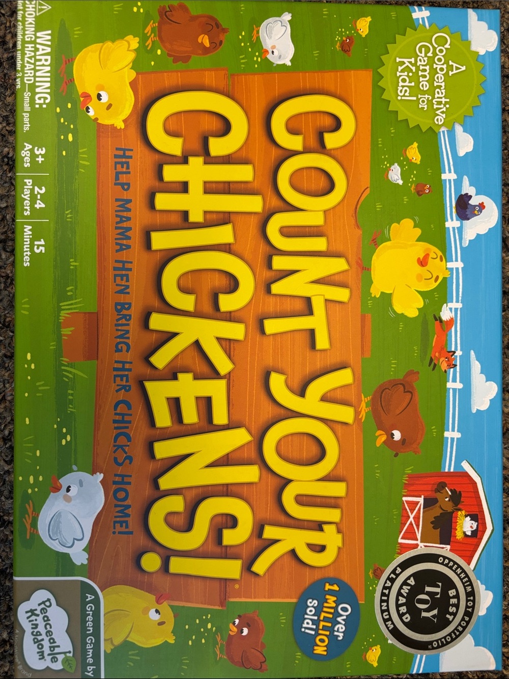 NEW Count Your Chickens Game by Peaceable Kingdom